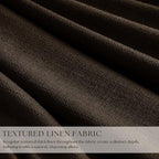 Pleat Chocolate Brown Curtains 108 Inches Long 2 Panels Set - Image 2