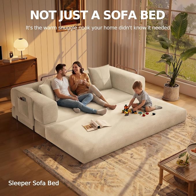 MoonSpeak 78.8''Sleeper Couch Bed - Image 9