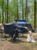 Timber Ridge Folding Oversized Rocking Camping Chair, 400lbs Capacity Portable - Image 2