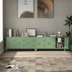 MIOCASA Metal Storage Cabinet, 3 Door TV Stand, Metal TV Cabinet - Image 7