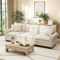 HERA'S HOUSE 116.11" Mid-Century Modern Couch, Oversized Sectional Couch by HERASHOUSE