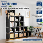 Mavivegue Bookcase, 18-Cube Extra Large Book Shelf, DIY Cube Storage Organizer - Image 9
