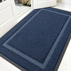 OLANLY Front Door Mat Outside 59x30, All-Season Heavy-Duty Rubber Doormat | Blue by OLANLY