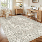 Madane 6x9 Area Rugs for Living Room, Vintage Washable Rug, Dining Bedroom And by Madane