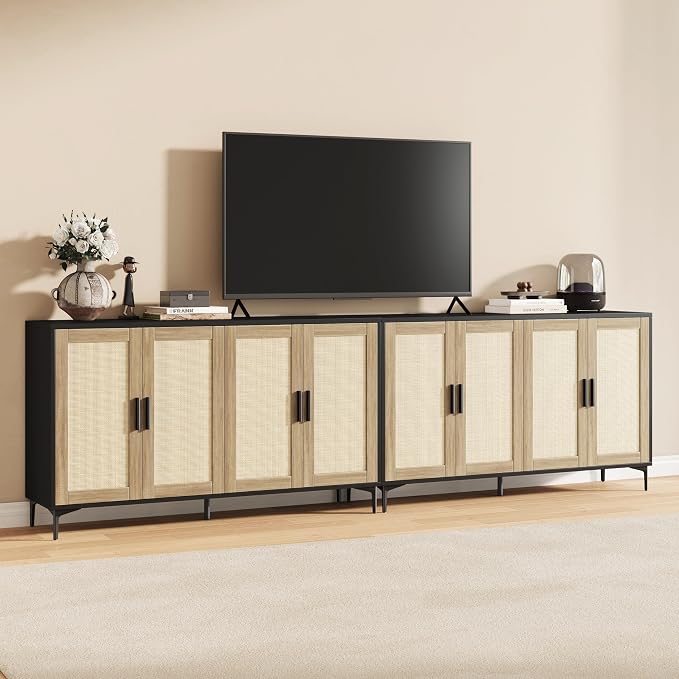 JASIWAY Buffet Cabinet with Storage, Modern Coffee Bar Cabinet Console Table - Image 11