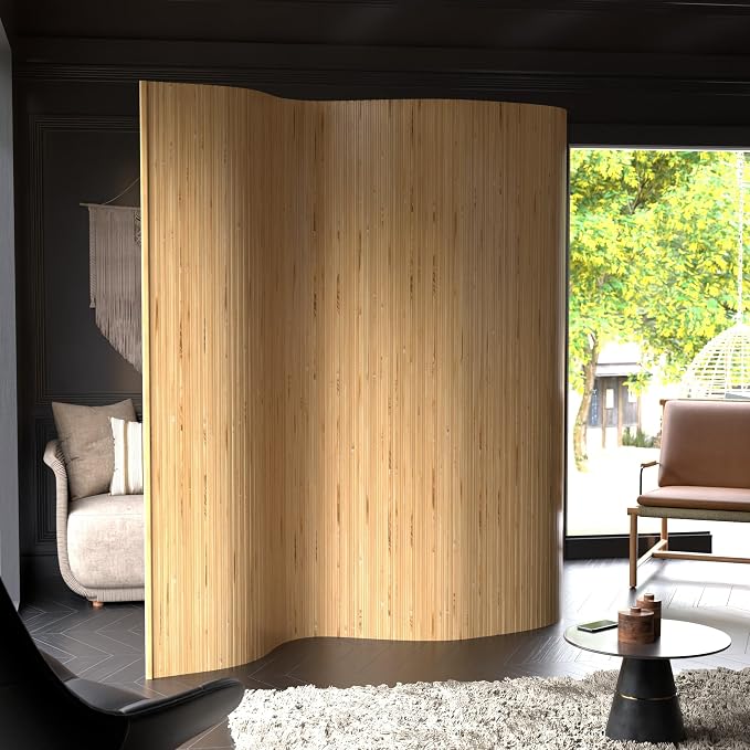 7 ft. Tall Reversible Bamboo Wave Screen - Image 7