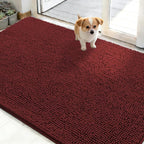 OLANLY Dog Door Mat for Muddy Paws 50x30, Super Absorbent Chenille Mud Mat | by OLANLY