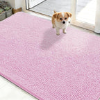 OLANLY Dog Door Mat for Muddy Paws 48x30, Super Absorbent Chenille Mud Mat | by OLANLY