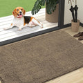 OLANLY Dog Door Mat for Muddy Paws 47x32, Super Absorbent Chenille Mud Mat | Tan by OLANLY