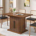 Extendable Dining Room Table for 4-6, 47-65 Inch Rectangle Kitchen Dining Table - Image 5