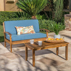 Eco-Friendly Love Seat and Coffee Table Combo, Sustainable Materials and Chic - Image 2