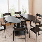 43.3in-59in Extendable Round Dining Table - Image 7