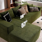 ovios 104" Cloud Boneless Couch - Image 3