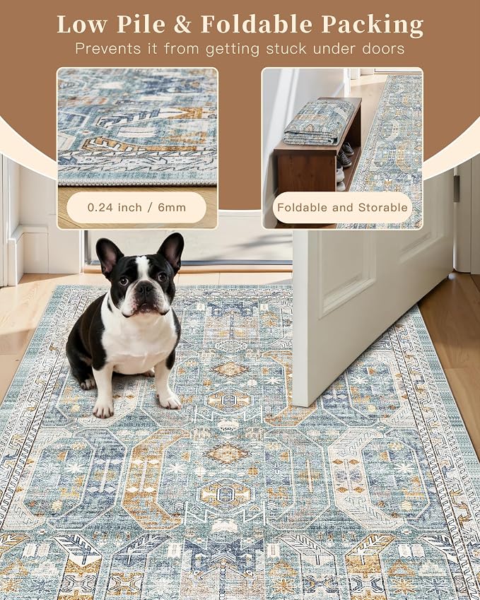 Madane Hallway Runner Rug 2x8 Washable Kitchen Rugs Non-Slip, Soft Ultra-Thin - Image 6