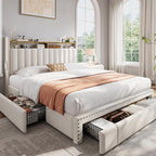 EnHomee Upholstered Full Bed Frame - Image 8