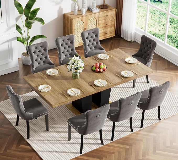 Henf 9 Pieces Extendable Dining Table Set - Image 2