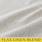 NICETOWN 100% Blackout Curtains 108 inches Long 2 Panels, Linen Blend Thermal - Image 3
