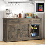 LUXOAK 60" Farmhouse Coffee Bar Cabinet by LUXOAKAddMoreStyletoHome