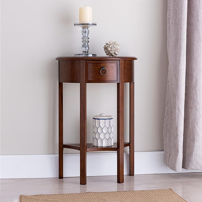 Seneca Solid Wood Demilune Console Table - Image 2