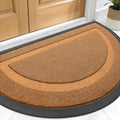 OLANLY Half Circle Front Door Mat Outside 59x34 All-Season Rubber Doormat | by OLANLY