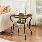 VECELO 3 Pieces Living Room Table Sets, Coffee and End Tables - Image 5