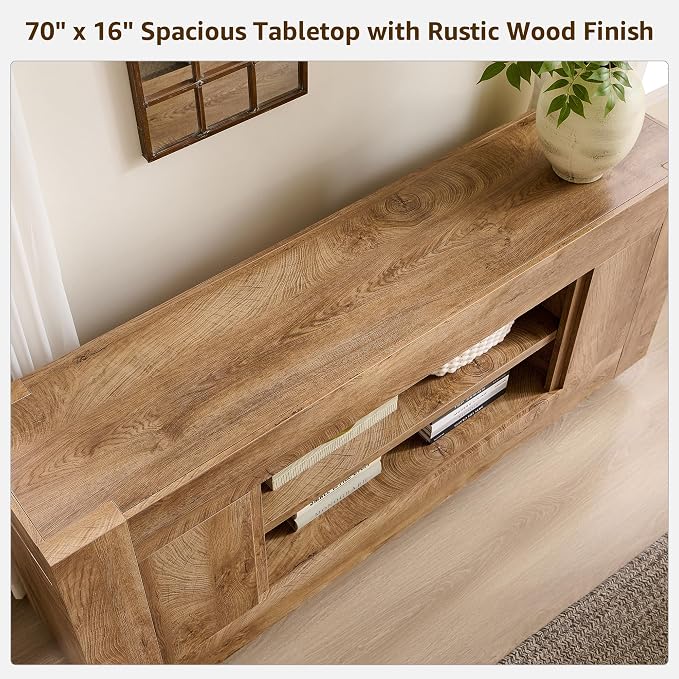 OKD Modern 70" TV Stand, Entertainment Center - Image 4