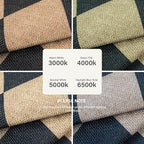 Lahome Checkered Easy Jute Round Rug 3ft, Outdoor Entryway Rug Washable | Black - Image 7