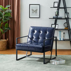Glitzhome Mid Century Modern Accent Chairs Set of 2, Modern Living Room Chairs - Image 7