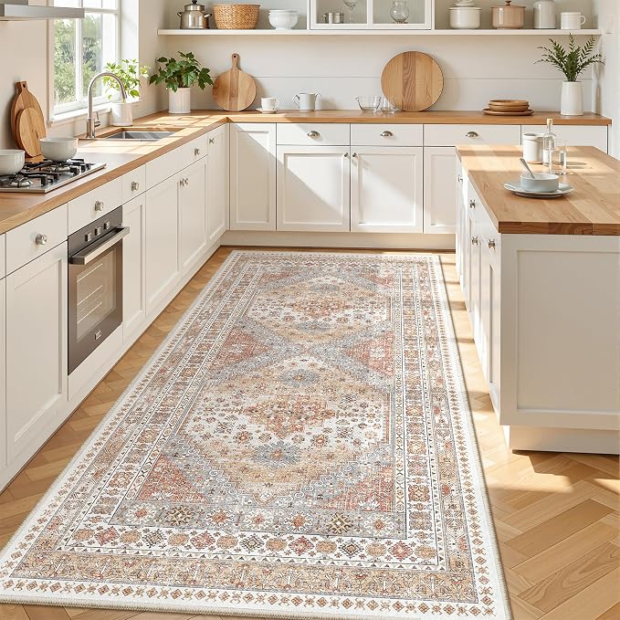 4x8 Rug Non Slip, Washable Hallway Runner Rug, Nursery Room, Soft Runner Rug - Image 4