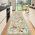 DUKINO 2.6x10 Runner Rug for Hallway, Washable Kitchen Rugs Non Slip, Low Pile by DUKINO