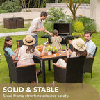 Devoko Dining 7 PCS Furniture, Patio Conversation Set - Image 6