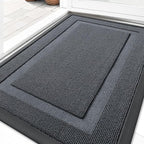OLANLY Front Door Mat Outside 33x21, All-Season Heavy-Duty Rubber Doormat | by OLANLY