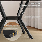 Black Dining Table for 2-4, 42 Inch Round Kitchen Table - Image 6