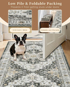 Madane Area Rug 4x6 Washable Rugs Vintage - Image 6