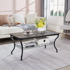 VECELO 3 Pieces Living Room Table Sets, Coffee and End Tables - Image 5