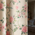 Vintage Floral 100% Blackout Curtains 84 Inch 2 Panels | Farmhouse Vintage by Unknown