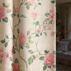 Vintage Floral 100% Blackout Curtains 84 Inch 2 Panels | Farmhouse Vintage by Unknown
