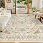 Madane 5x7 Area Rugs for Living Room, Non-Slip Washable Rug, Soft Low Pile by Madane