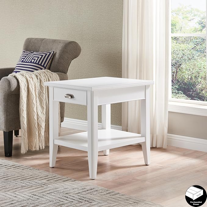 Leick Home Laurent 20 in. Solid Wood End Table - Image 2