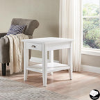 Leick Home Laurent 20 in. Solid Wood End Table - Image 2