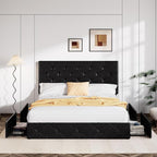 Allewie Upholstered Full Size Platform Bed Frame - Image 3