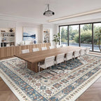 10x14 Area Rugs for Living Room, Large Washable Rug, Dining Room, Low Pile - Image 9