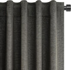 Topfinel Dark Grey Black Out Curtains 63 Inch Long - Image 7