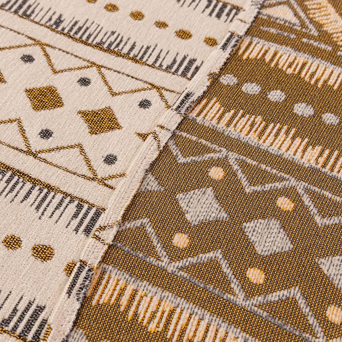VClife Boho Couch Cover, Aztec Geometric Pattern Jacquard Chenille Couch Cover - Image 6