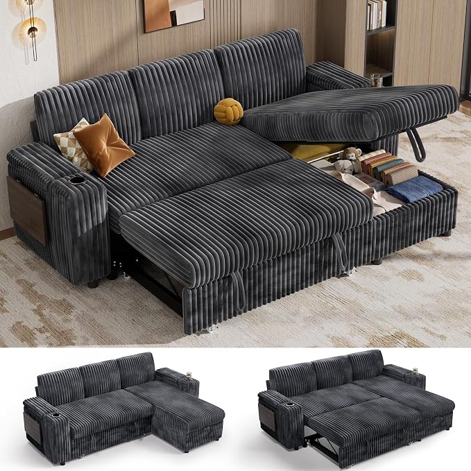 Vipbear 86" Modular Sectional Sleeper Sofa by VipbearLiving