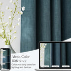 NICETOWN Greyish Blue Room Darkening Curtains 84 inches Long - Image 5