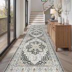 Madane Hallway Runner Rug 3x12 Washable Kitchen Runners 12ft, Soft Low-Pile - Image 2