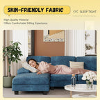 JUMMICO Sectional Couches for Living Room, U Shaped Couch - Image 3