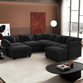 Ihanherry 114" V-Shaped Modern Sofa Modular Sectional Cloud Couch by iHanHerry