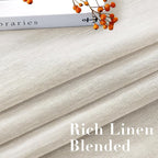 H.VERSAILTEX Linen Curtains Flax Linen Blended Curtain Panels - Image 4